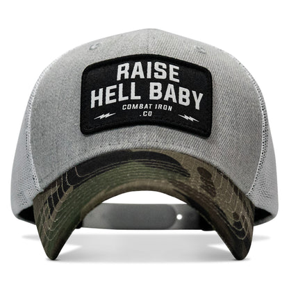 Raise Hell Baby Patch Snapback Hat