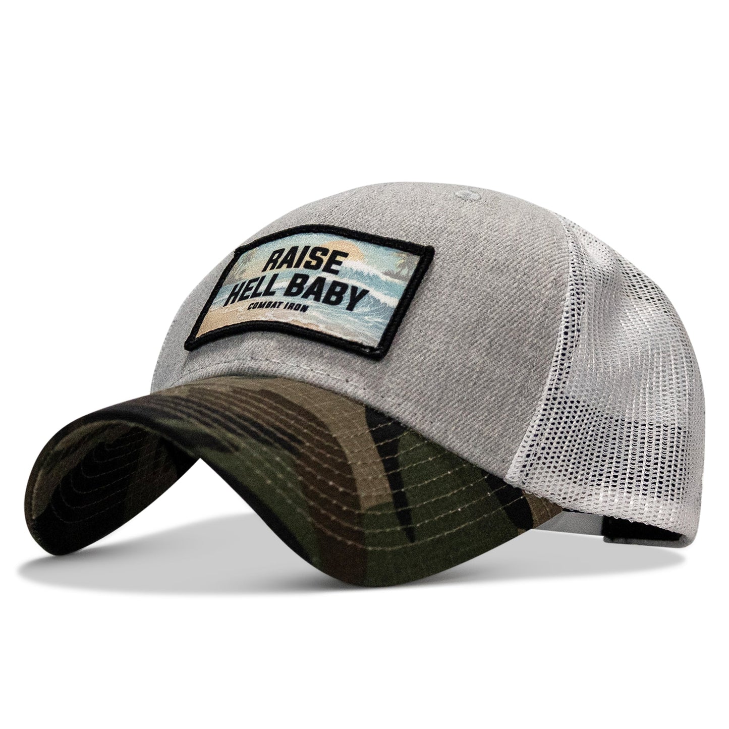 Raise Hell Baby Sunset Patch Snapback Hat