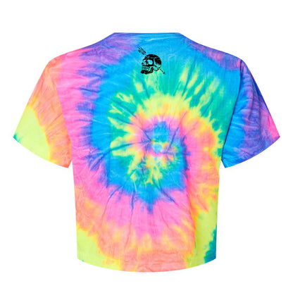 Nobody Owes You Shit Skull Women's Crop Heavyweight Tee