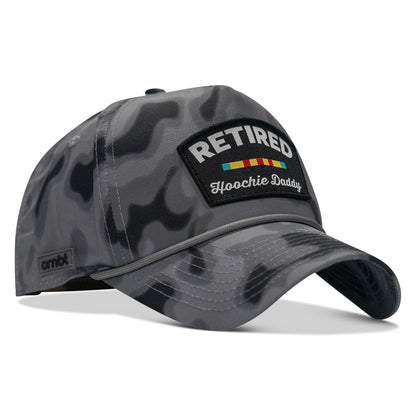 Retired Hoochie Daddy Ribbons Patch Weekender Waterproof Snapback