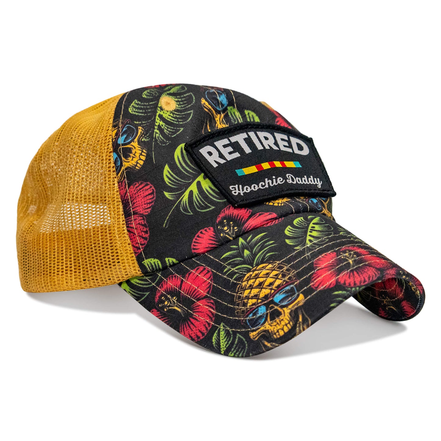Retired Hoochie Daddy Veteran Patch Ripstop Tactical Mesh Snapback Hat