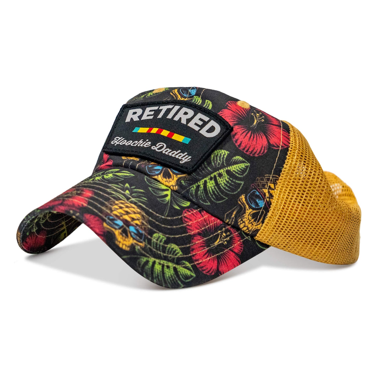Retired Hoochie Daddy Veteran Patch Ripstop Tactical Mesh Snapback Hat
