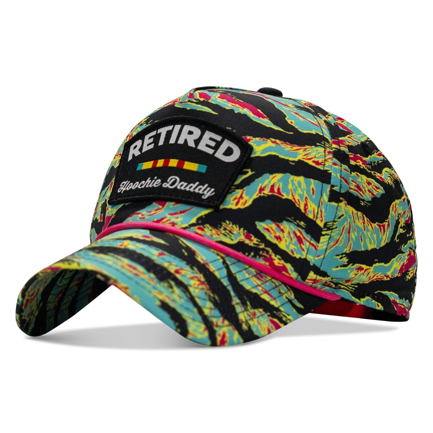 Retired Hoochie Daddy Ribbons Patch Weekender Waterproof Snapback