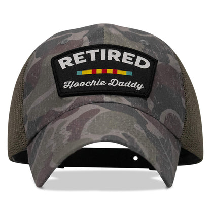 Retired Hoochie Daddy Veteran Patch Ripstop Tactical Mesh Snapback Hat