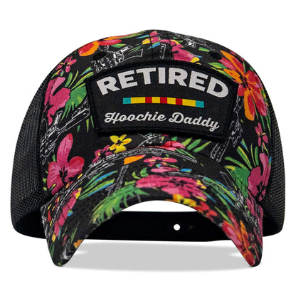 Retired Hoochie Daddy Veteran Patch Ripstop Tactical Mesh Snapback Hat