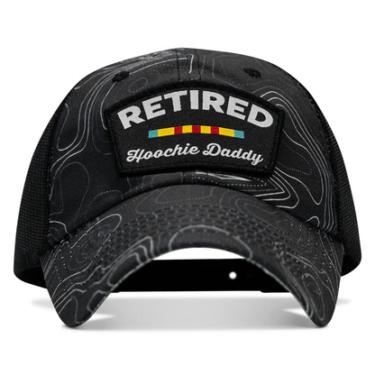 Retired Hoochie Daddy Veteran Patch Ripstop Tactical Mesh Snapback Hat