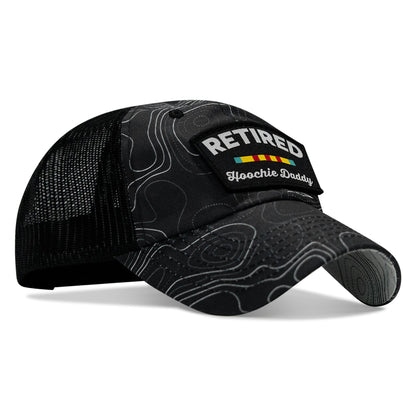 Retired Hoochie Daddy Veteran Patch Ripstop Tactical Mesh Snapback Hat