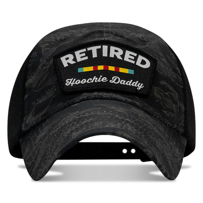 Retired Hoochie Daddy Veteran Patch Ripstop Tactical Mesh Snapback Hat