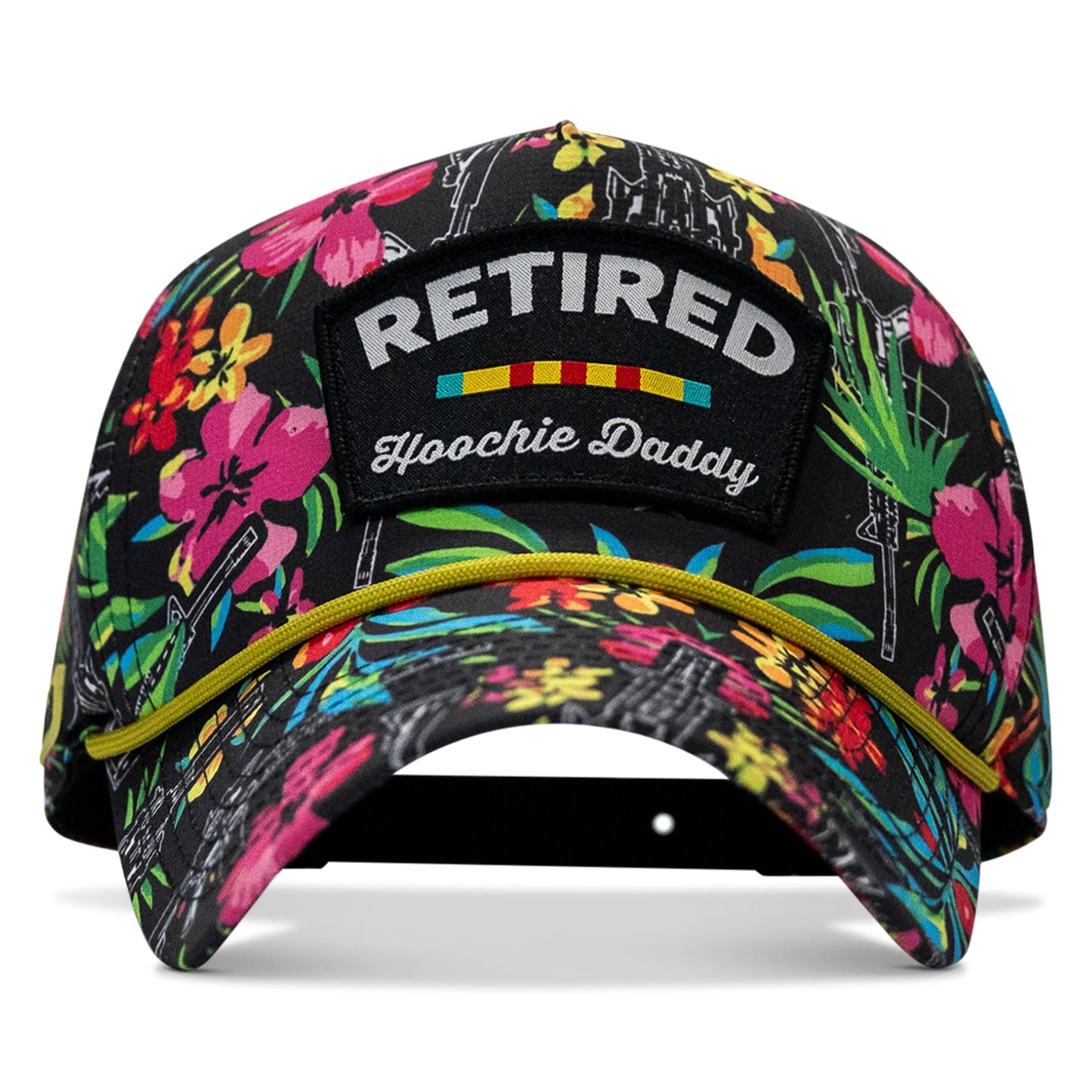 Retired Hoochie Daddy Ribbons Patch Weekender Waterproof Snapback