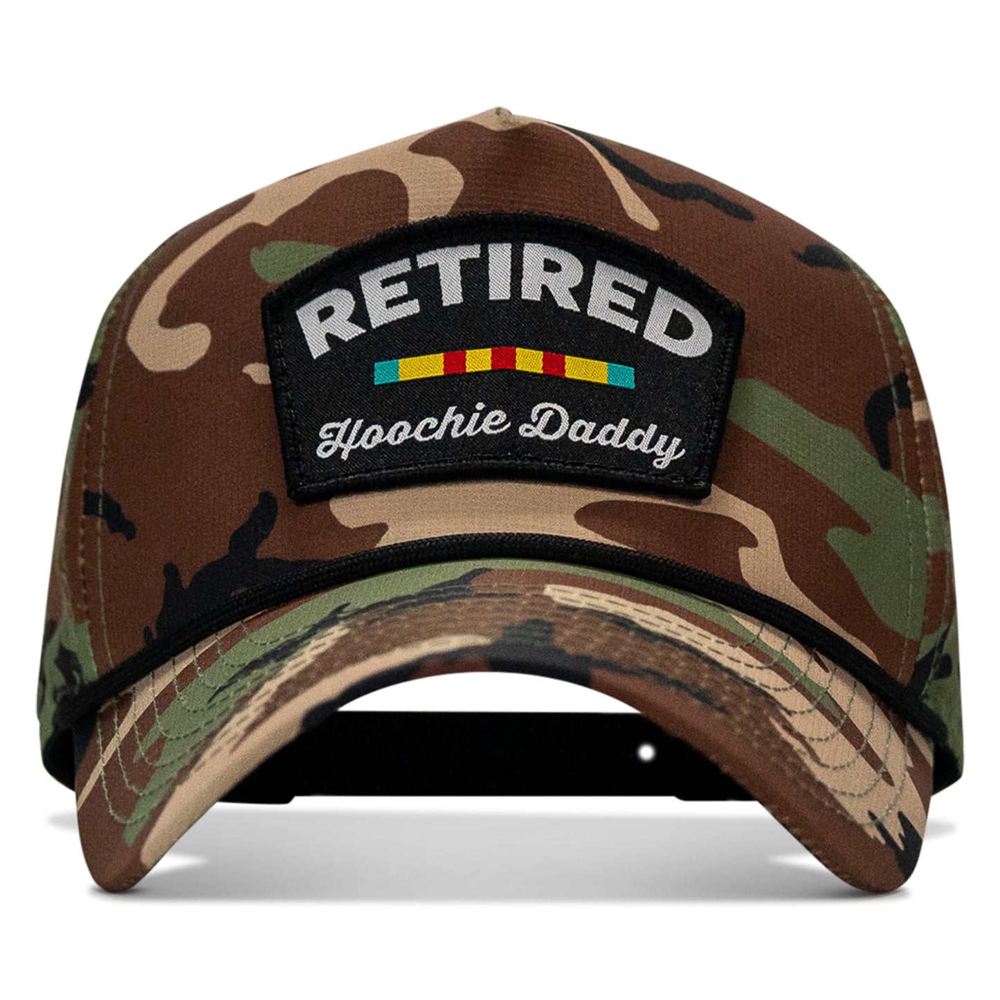 Retired Hoochie Daddy Ribbons Patch Weekender Waterproof Snapback