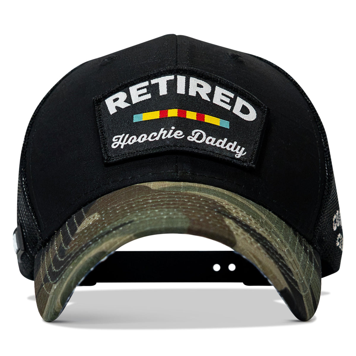 Retired Hoochie Daddy Ribbons Patch Original Ripstop Snapback Hat