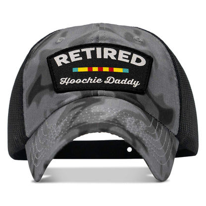 Retired Hoochie Daddy Veteran Patch Ripstop Tactical Mesh Snapback Hat