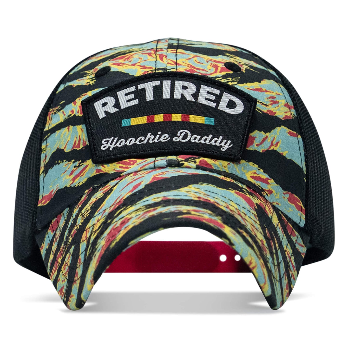 Retired Hoochie Daddy Veteran Patch Ripstop Tactical Mesh Snapback Hat