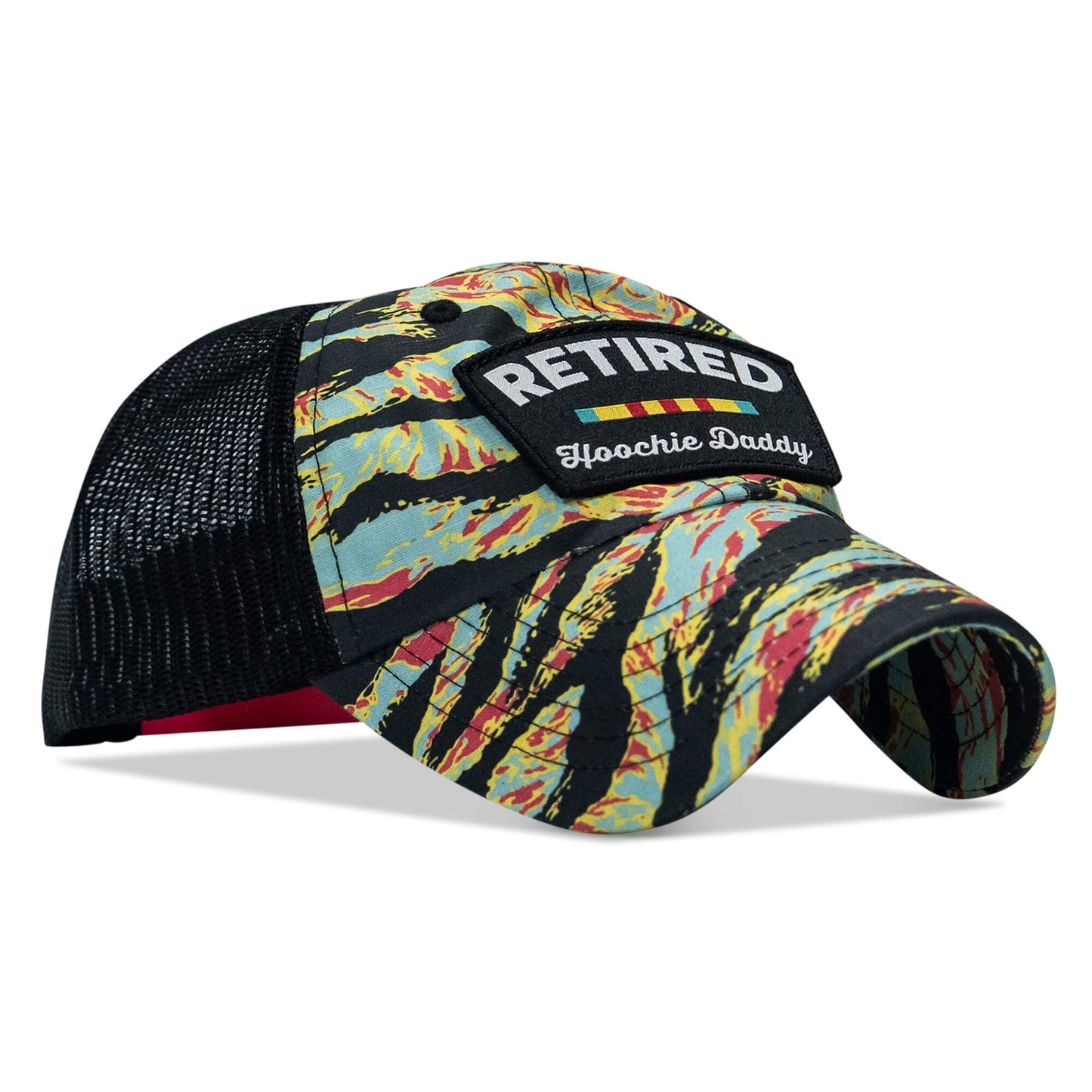 Retired Hoochie Daddy Veteran Patch Ripstop Tactical Mesh Snapback Hat