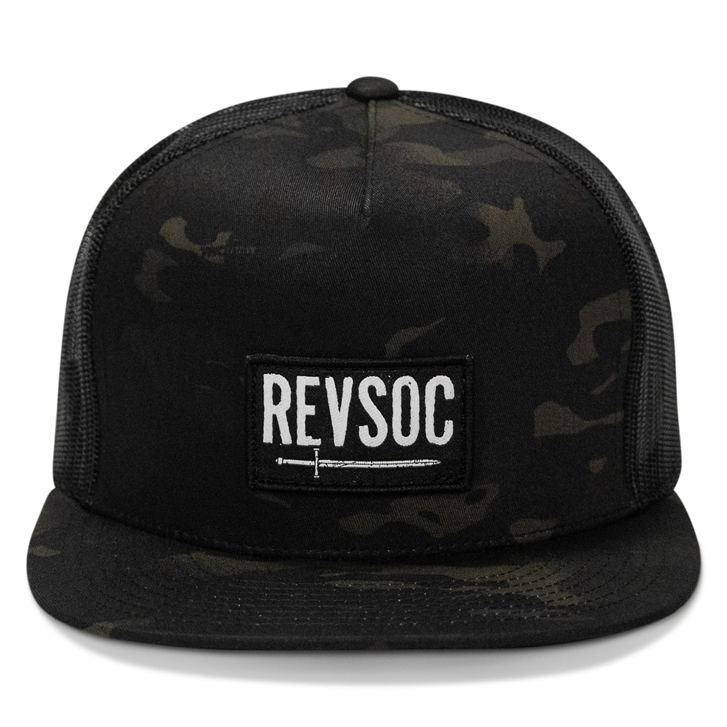 REVSOC Classic Patch Flatbill Hat