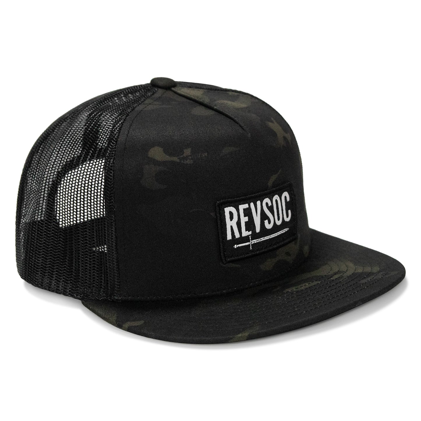 REVSOC Classic Patch Flatbill Hat