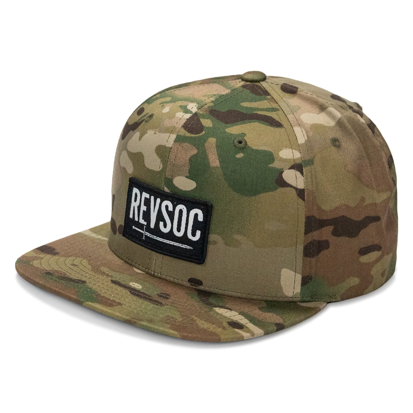 REVSOC Classic Patch Flatbill Hat