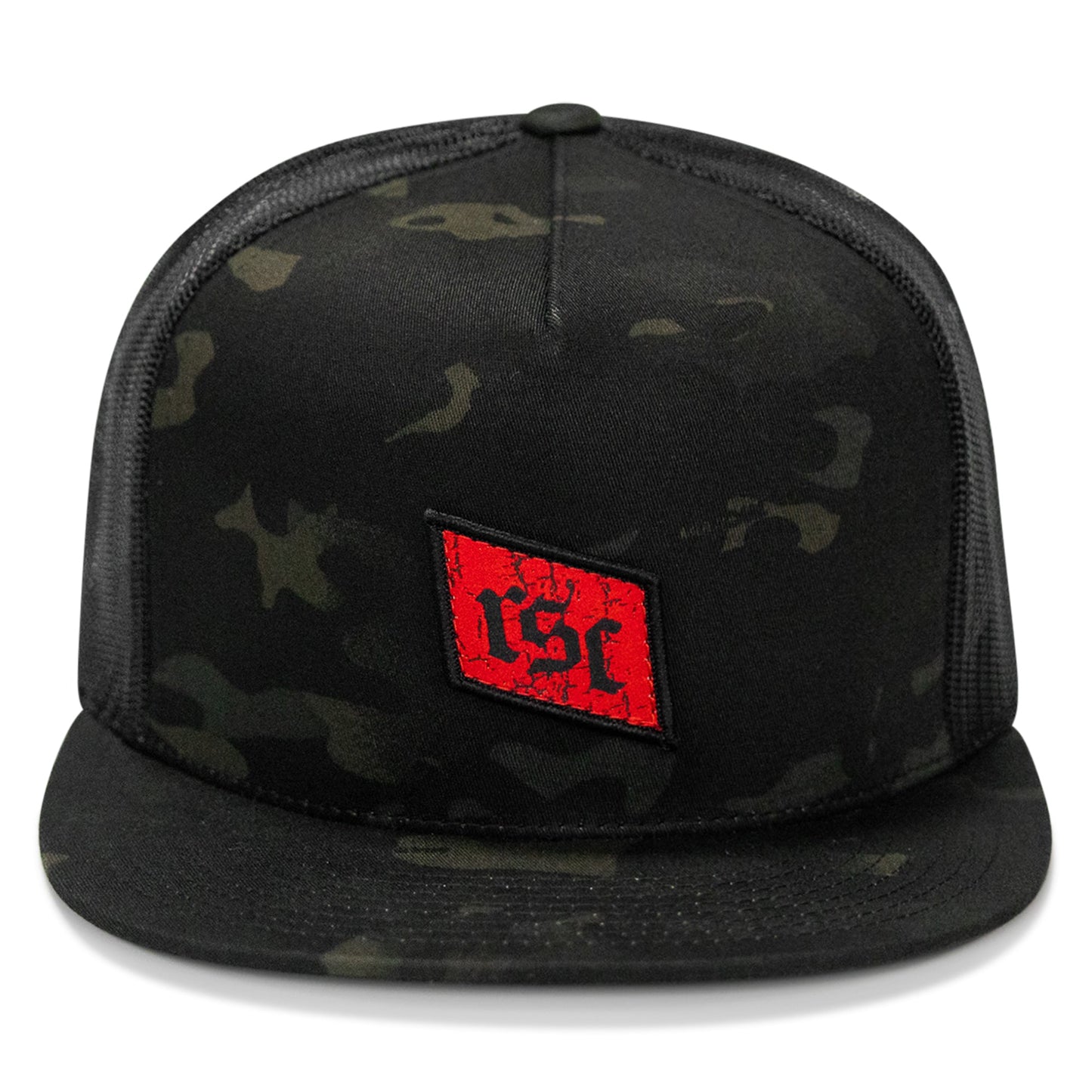 RSC Classic Red Diamond Velcro Patch Flatbill Hat