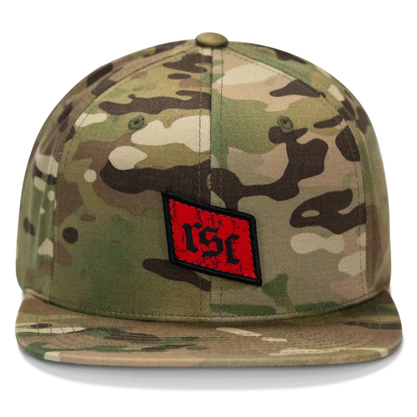 RSC Classic Red Diamond Velcro Patch Flatbill Hat