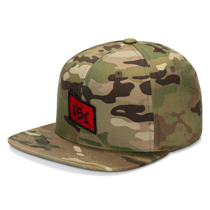 RSC Classic Red Diamond Velcro Patch Flatbill Hat