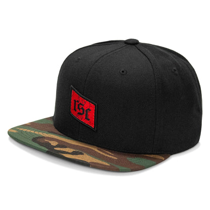 RSC Classic Red Diamond Velcro Patch Flatbill Hat