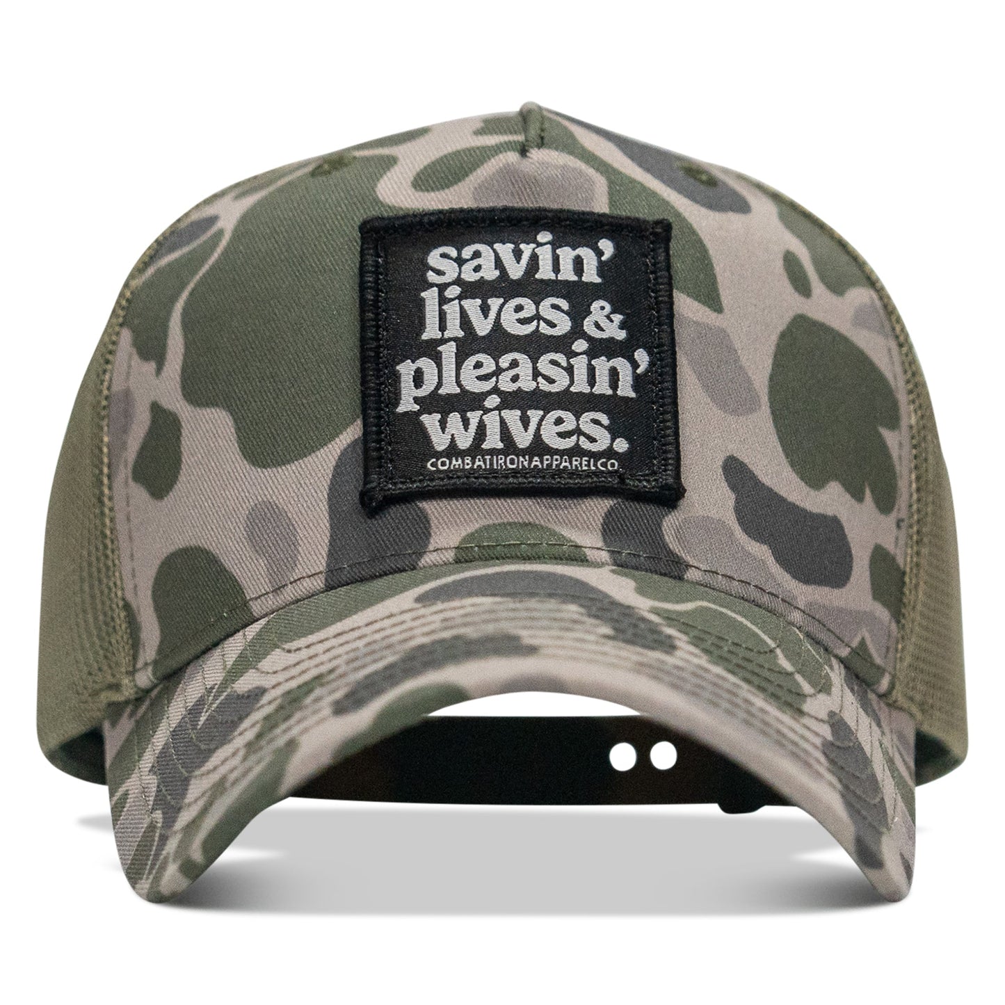 SAVIN' LIVES & PLEASIN' WIVES Patch SnapBack Hat