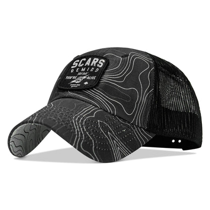 Scars Remind You You're Alive Patch Tactical Ripstop Mesh Snapback Hat