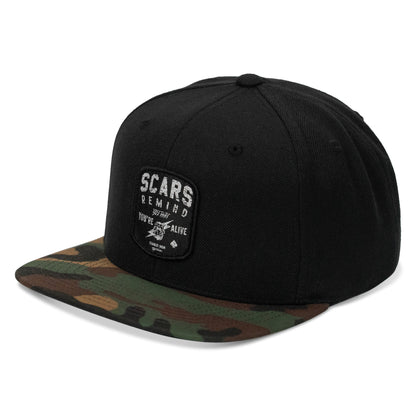 Scars Remind You You're Alive Flatbill SnapBack Hat