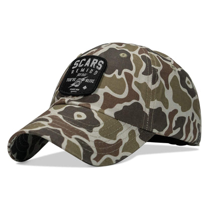 Scars Remind You You're Alive Patch Tactical Ripstop Mesh Snapback Hat