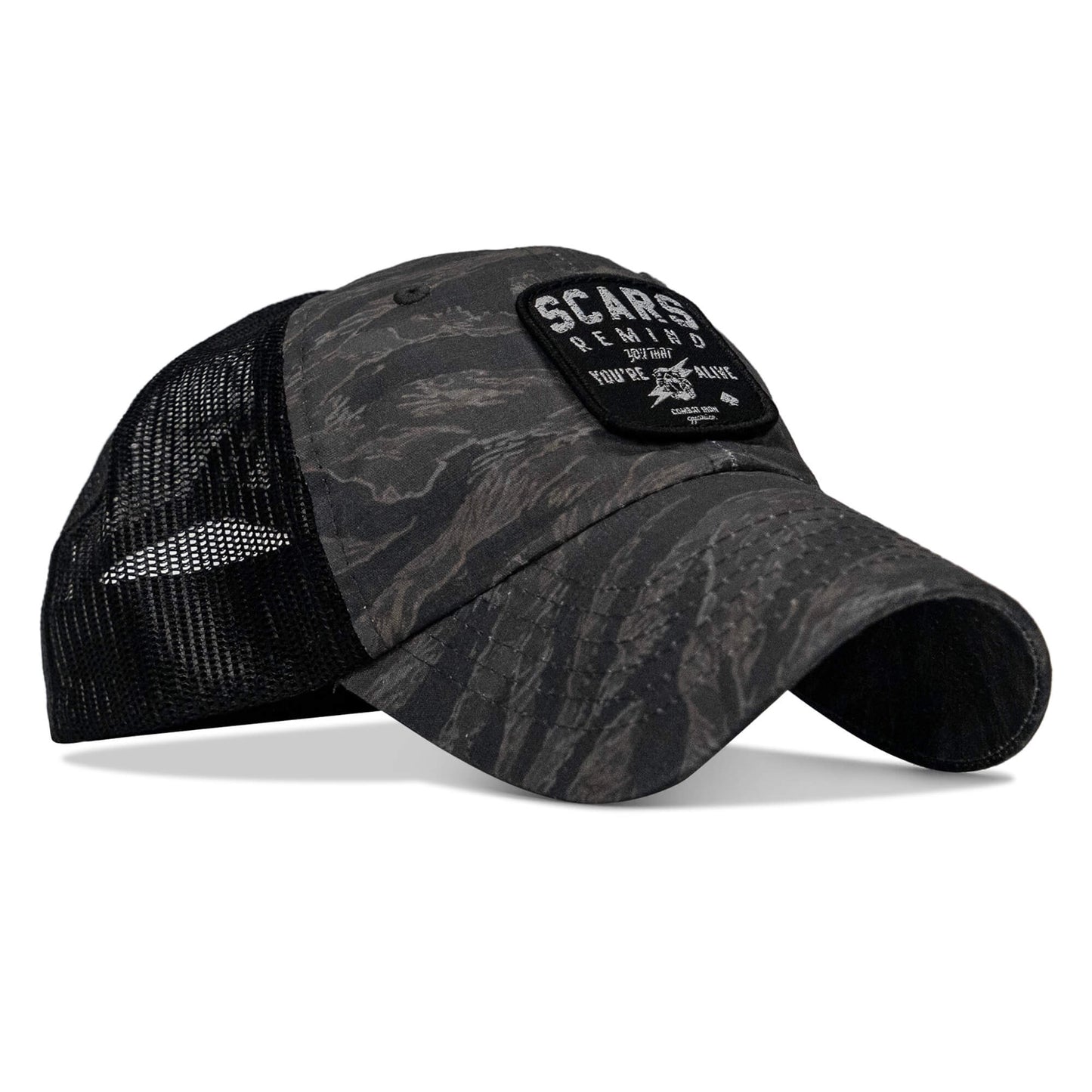 Scars Remind You You're Alive Patch Tactical Ripstop Mesh Snapback Hat