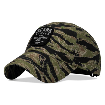 Scars Remind You You're Alive Patch Tactical Ripstop Mesh Snapback Hat