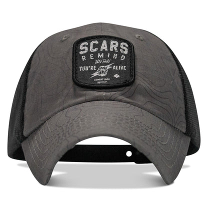 Scars Remind You You're Alive Patch Tactical Ripstop Mesh Snapback Hat