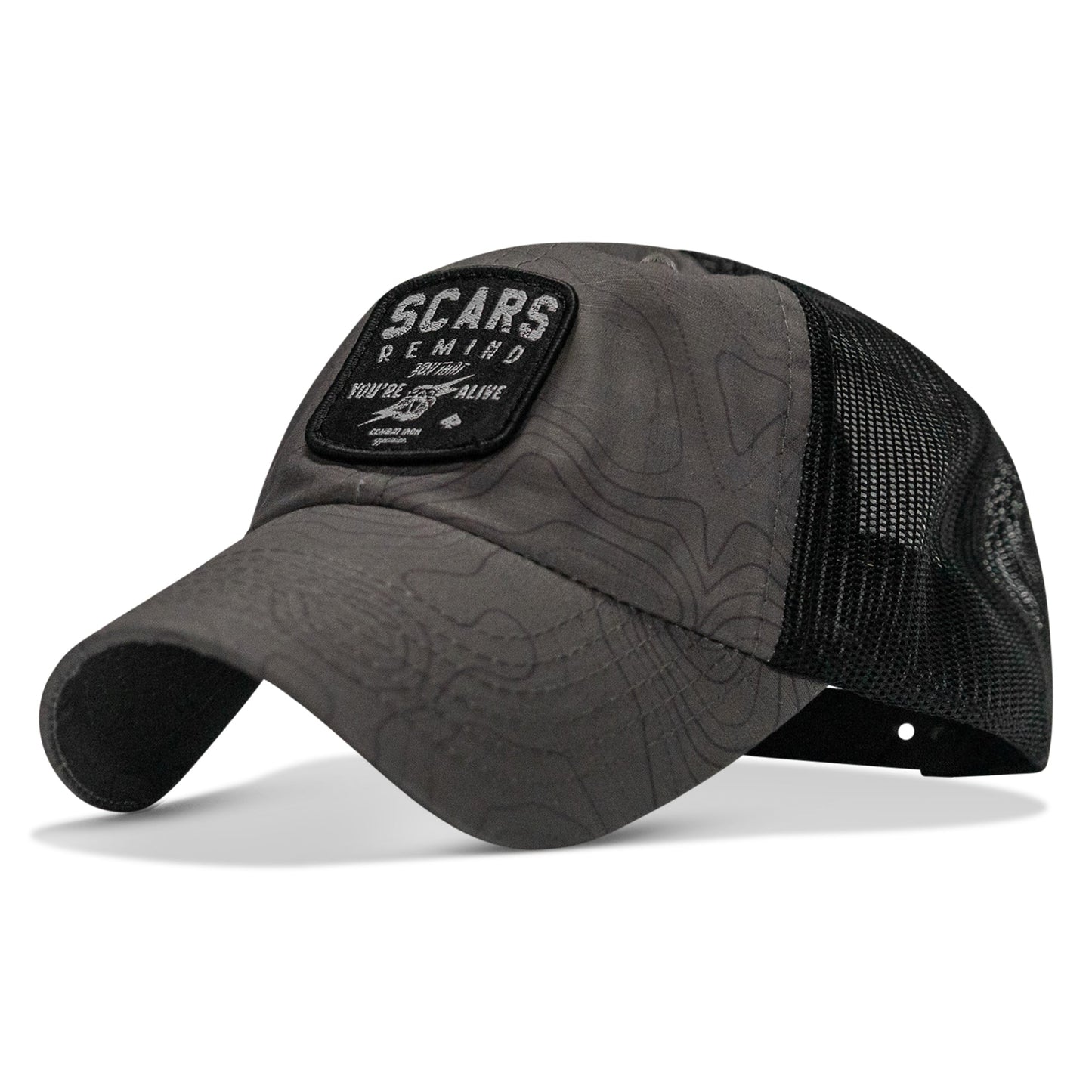 Scars Remind You You're Alive Patch Tactical Ripstop Mesh Snapback Hat