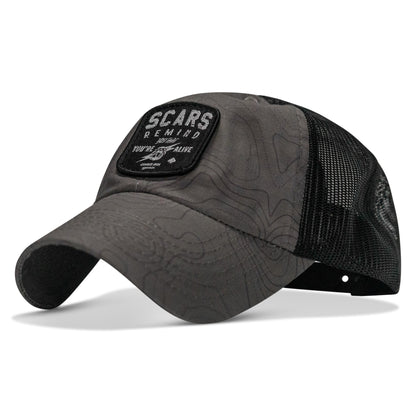 Scars Remind You You're Alive Patch Tactical Ripstop Mesh Snapback Hat