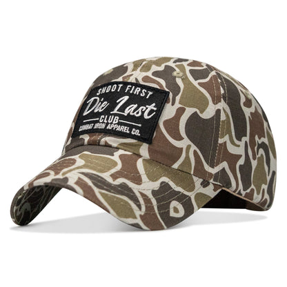 Shoot First. Die Last. Club Patch Low Profile Ripstop Flex Hat