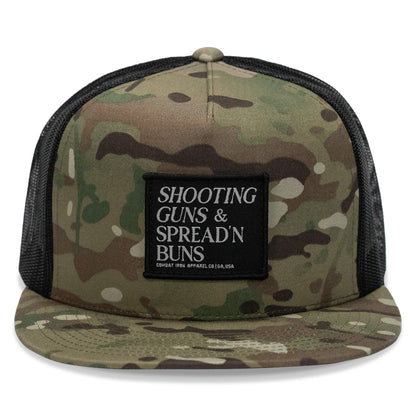 Shooting Guns & Spreadin' Buns Patch Flatbill Hat