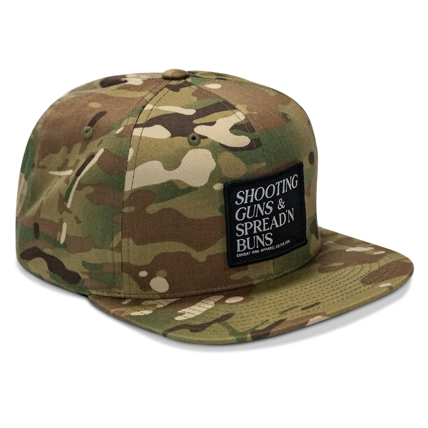 Shooting Guns & Spreadin' Buns Patch Flatbill Hat