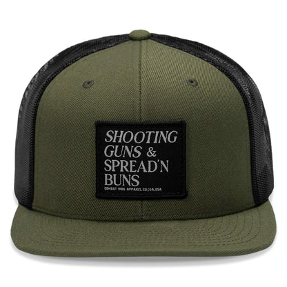 Shooting Guns & Spreadin' Buns Patch Flatbill Hat