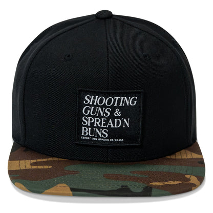 Shooting Guns & Spreadin' Buns Patch Flatbill Hat