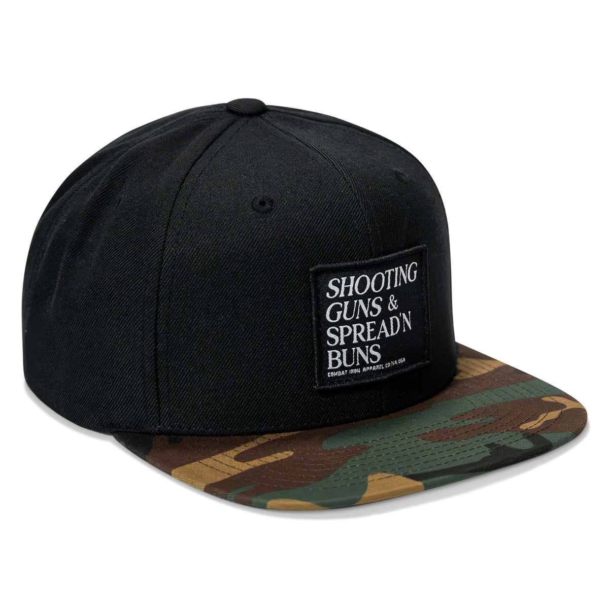 Shooting Guns & Spreadin' Buns Patch Flatbill Hat