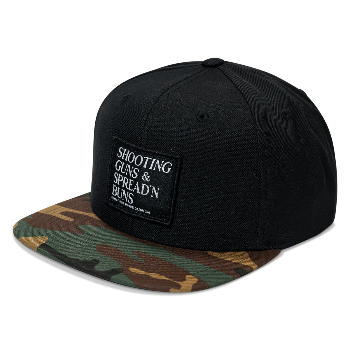 Shooting Guns & Spreadin' Buns Patch Flatbill Hat