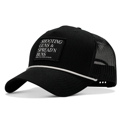 Shooting Guns & Spread'n Buns Patch Rope Snapback Hat