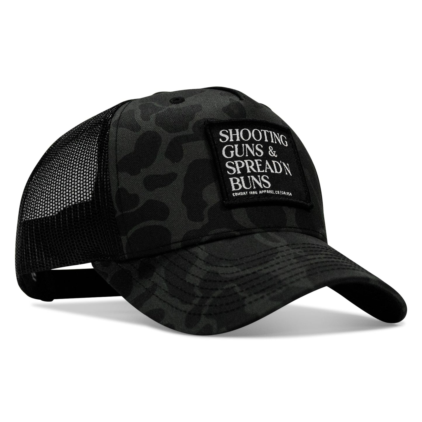 Shooting Guns & Spread'n Buns Patch Snapback Hat