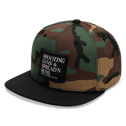 Shooting Guns & Spreadin' Buns Patch Flatbill Hat