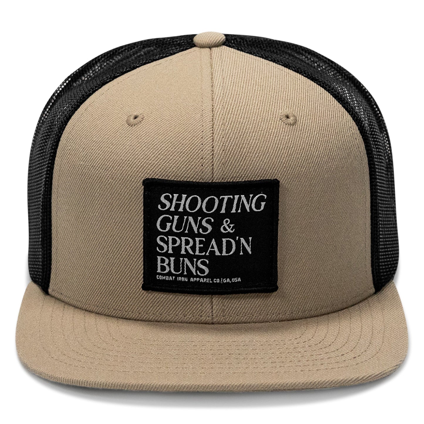 Shooting Guns & Spreadin' Buns Patch Flatbill Hat
