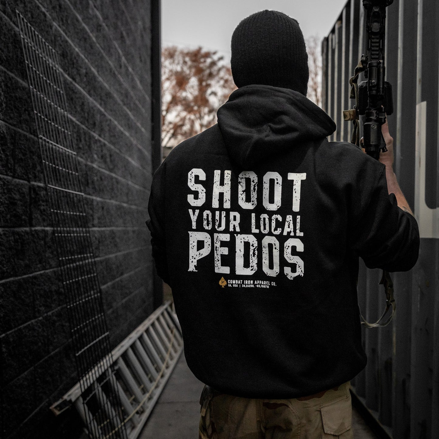 Shoot Your Local Pedo Fleece Lined Hoodies