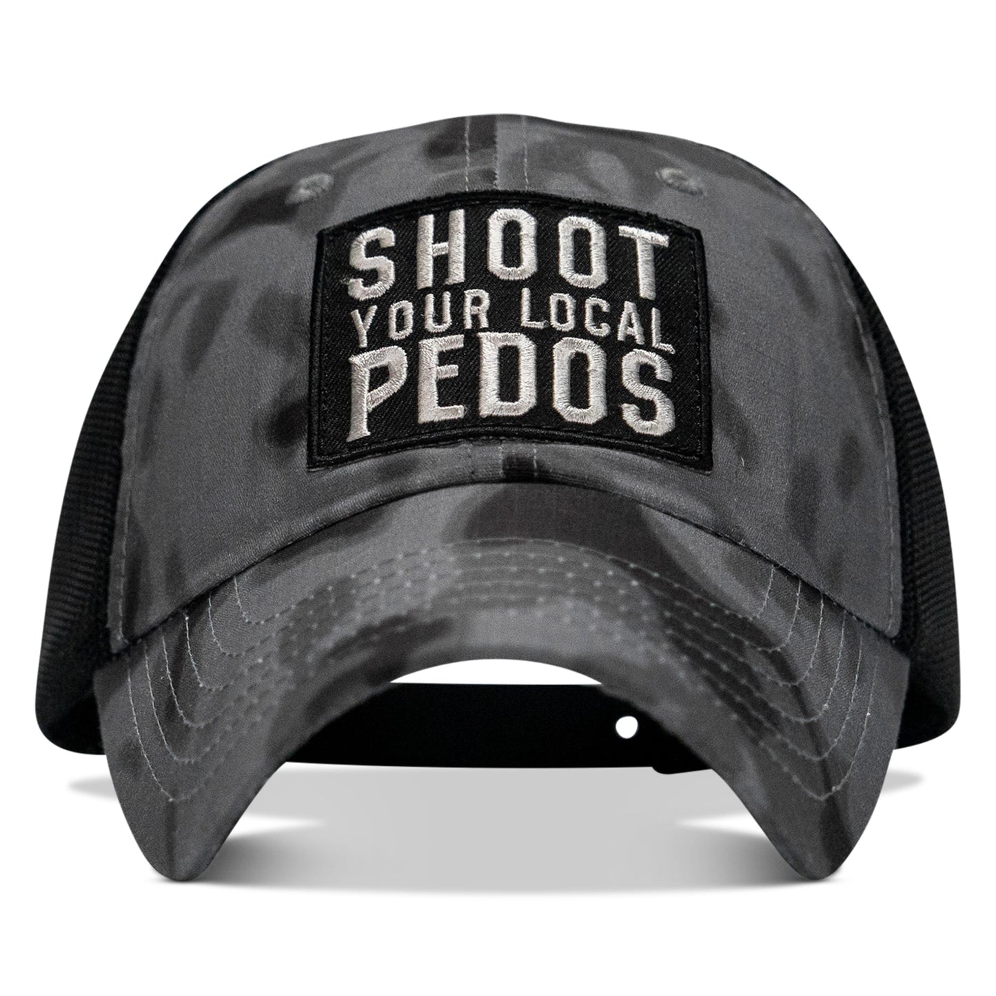 Shoot Your Local Pedos Patch Tactical Ripstop Mesh Snapback Hat