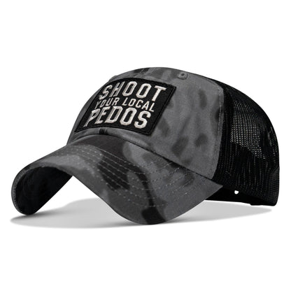 Shoot Your Local Pedos Patch Tactical Ripstop Mesh Snapback Hat