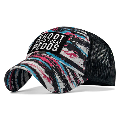 Shoot Your Local Pedos Patch Tactical Ripstop Mesh Snapback Hat