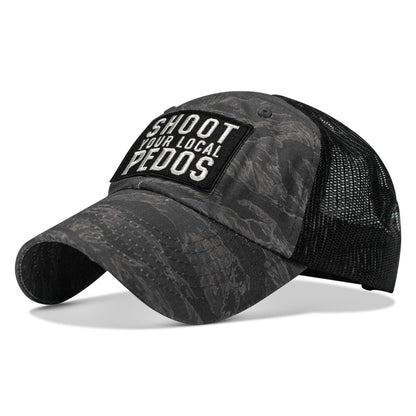 Shoot Your Local Pedos Patch Tactical Ripstop Mesh Snapback Hat